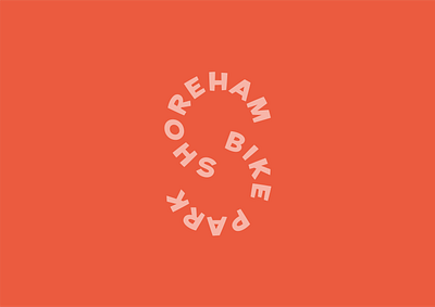 Shoreham Bike Park Logo brand branding brighton colour logo symbol typography