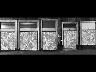 THE-WHOLE-STREET-MURAL / ATHENS blackandwhite character creative creature doodle doodling illustration illustrator street art streetart