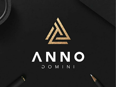 AD monogram logo design gold graphic icon letter logo luxury monogram