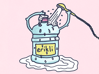take a shower animation cartoon design illustration procreate story
