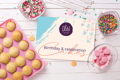 B&N Cakes Logo Design bakery brand design brand identity brand identity designer cake cake logo cake shop cake shop logo logo designer uk