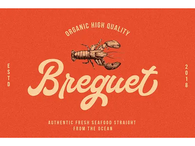 Shrimp logo design free font lettering lettering artist lettering logo logo orange retro shrimp typeface vintage yellow