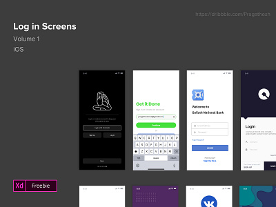 Log In screen Collection Vol1 adobexd app design dailyui dailyuichallenge freebie freebies freelancer ios ios app design landing page log in neomorphism product design register registered sign in sign in ui sign up