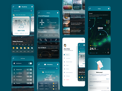 Weather App Concept app app design app ui app ui kit app ui ux application clean clean ui minimal ui ui design uidesign uiux ux weather weather app weather forecast weather icon webdesign