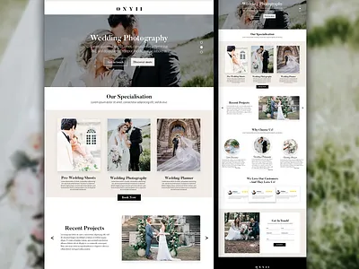 Wedding Photography Website design landing page landing page design ui ux web web design webdesign website website concept website design website designer
