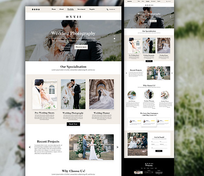 Wedding Photography Website design landing page landing page design ui ux web web design webdesign website website concept website design website designer