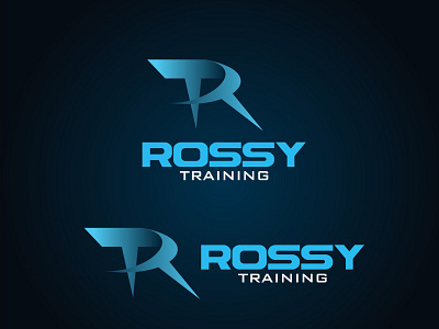 ROSSY TRAINING 3D LOGO DESIGN 3d logo crative logo logo design mimimal mimimal logo mordan logo professional logo