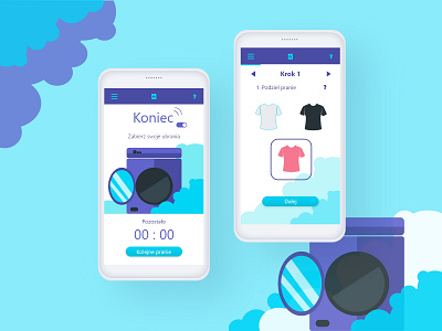 Intelligence loundry ui ui design washing app washing machine