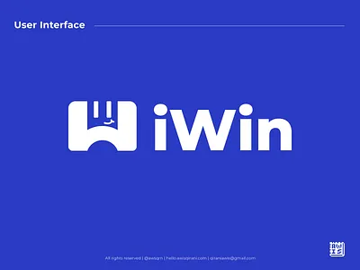 iWin Mobile App Logo design illustration logo malaysia mobile app ui