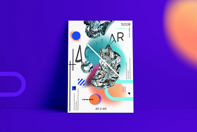 Holographic & abstract poster design abstract brand design brand identity branding packaging design pattern design patterns poster textured visual design visual identity