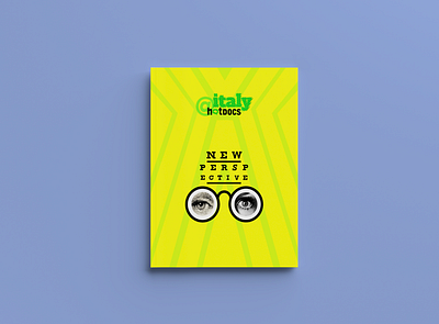 Wear some glasses concept cover eyes print