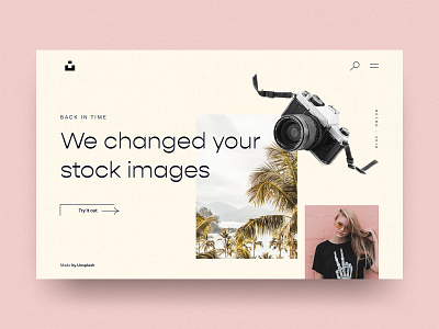 #10 Unsplash Retro 📷☀️ | 99+ Days in the Lab camera desktop filter footage hero images parallax pattern pink retro retro design sketch stock typography unsplash