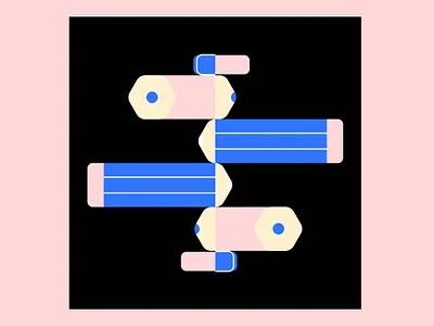 Ready for school 2d adobe illustrator blue branding cute eraser illustration illustrator pen pencil pink rubber school simple vector