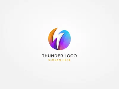 Thunder logo brand branding design flat flat design graphic design icon illustration logo thunder thunder logo vector