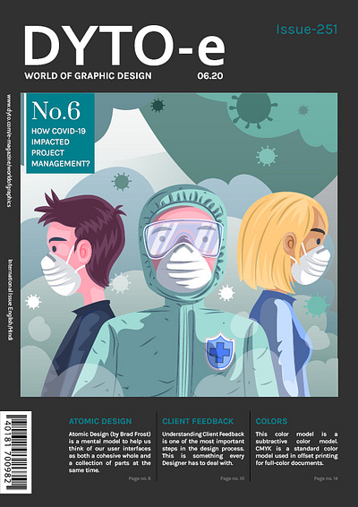 DYTO e-magazine 2020 branding covid19 design e magazine ecommerce editorial graphic design illustrator indesign magazine magazine cover projectmanagement ui uiux