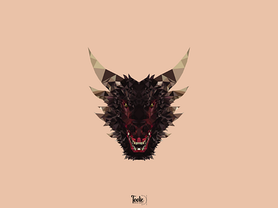 Dragon - Low poly art adobe illustrator colours low poly art pen tool symmetric toolic designs triangles