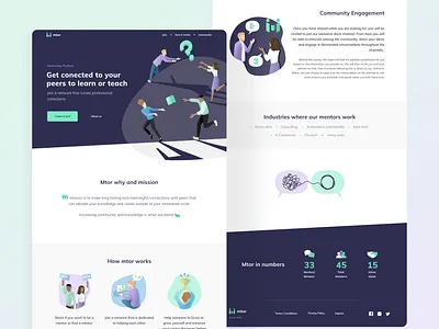 Mentorship Platform comunity figma learning mentor mentoring mentorship platform responsive responsive website ui ux webpage design website