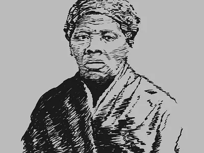 Harriet harriet tubman hero illustration procreate sketch