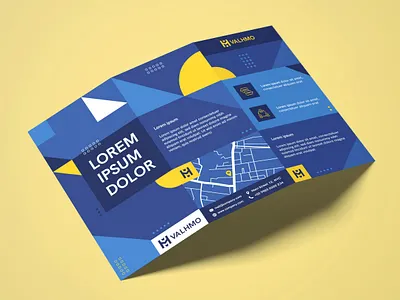 Brochure Design Blue brochure brochure design creative creativity design designer flyer flyer design graphic design minimal modern trifold brochure typography