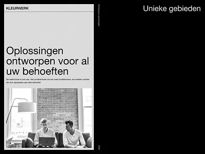 Kleurwerk — Editorial branding clean coworking coworking space design editorial minimal ui web web design website