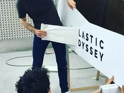 Plastic Odyssey - Brand Application brand design brandidentity branding branding agency branding concept design future logo logo design logos logotype ocean ocean life plastic plastic bag recycle recycled technology technology logo