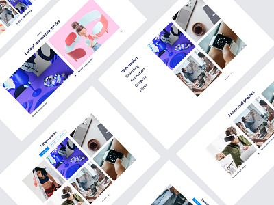 Portfolio UI KIT agency app landing business clean creative design marketing minimal ui ui design uikit uiux