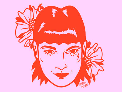 Flash girlflower flash illustration flower