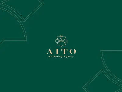 AITO Marketing Agency branding design flat illustration logo