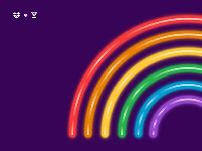 Pride Neon Rainbow bay area bright hellosign illustration neon neon sign pride rainbow