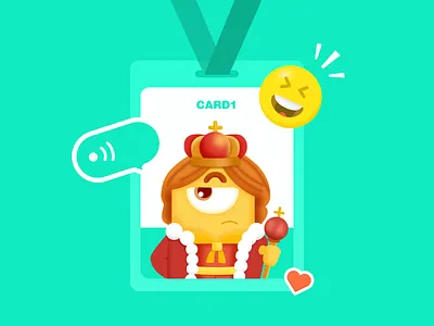 YABI CARD 1 animation app design flat minimal ux vector