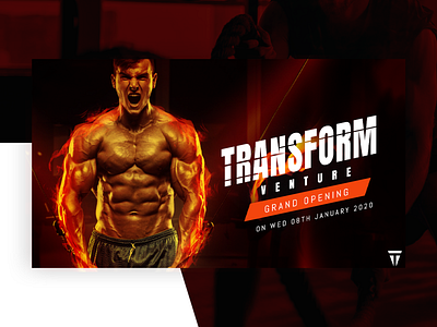 Social Media Post Design | Transform Venture ad design adobe photoshop black brand identity digitaldesign graphic design graphics gym gym app gym flyer photoediting poster art poster design social media social media design socialdesign socialmedia socialmediaads sports branding