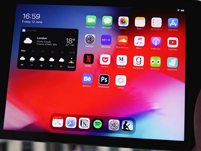 iPadOS Multitasking Concept animation concept interaction ios ios14 ipad ipados ipados14 motion multitasking ui ux