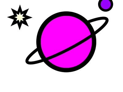 Planet and Stars 5000 design gravit designer illustration moon planet planetary planets stars