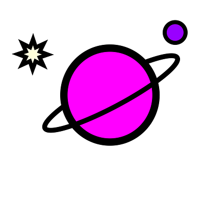 Planet and Stars 5000 design gravit designer illustration moon planet planetary planets stars