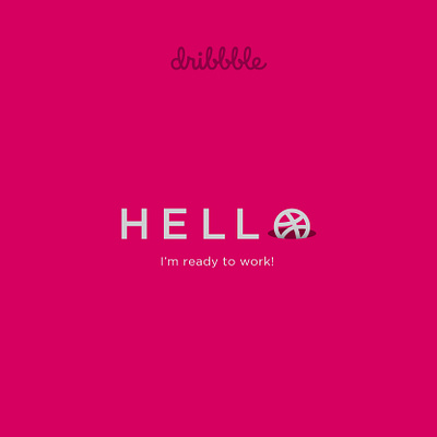 Hello, Dribbblers! It's exciting to jump into Dribbble. branding design icon illustration typography