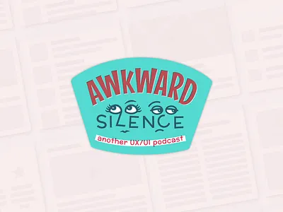 Awkward Silence Logo badge branding identity illustration logo podcast podcast logo ui uidesign ux uxdesign