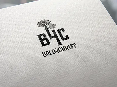 B4C bold4christ logodesign badge branding design illustration illustrator lettering logo logo design retro badge vector
