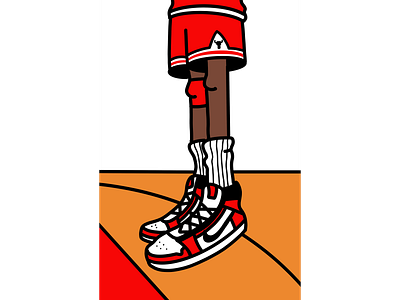 Jordan 1's bulls chicago bulls footwear illustration jordan jordans last dance nba sneakers sports