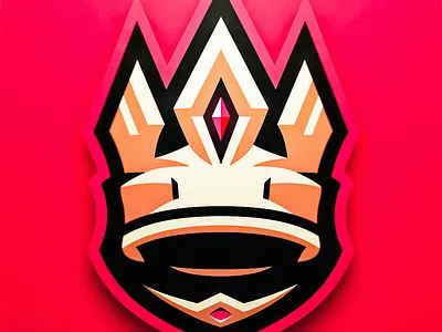 Crown Logo art artwork branding design draw drawing esports for sale gaming icon illustration logo mascot photoshop red sketch sketching sports vector