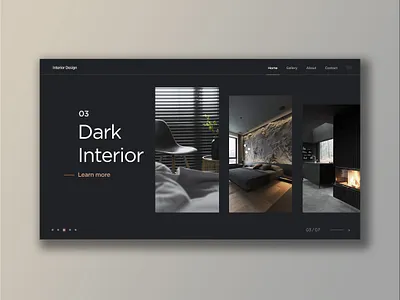 03 INTERIOR LANDING architecture design interior ui design uidesign uiux user interface userinterface uxdesign uxui web webdesign