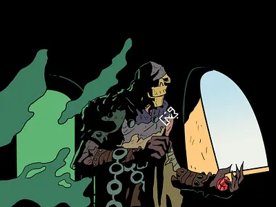 King Greed animation comic comic art comic book comics demon design flat greed illustration monster pakistan pakistani vector