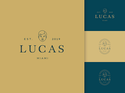 Lucas Est. 2019 brand identity branding branding design design digital graphic design illustration logo logo design vector