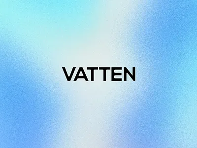 VATTEN | Word Mark aquatic brand identity branding clean colorful custom type customtype gradient graphicdesign holographic illustration logo logomark mark ocean peaceful sea texture typography wordmark
