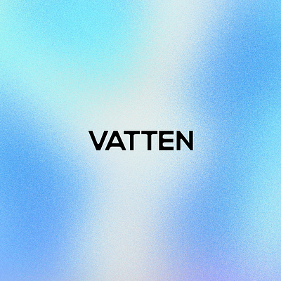 VATTEN | Word Mark aquatic brand identity branding clean colorful custom type customtype gradient graphicdesign holographic illustration logo logomark mark ocean peaceful sea texture typography wordmark