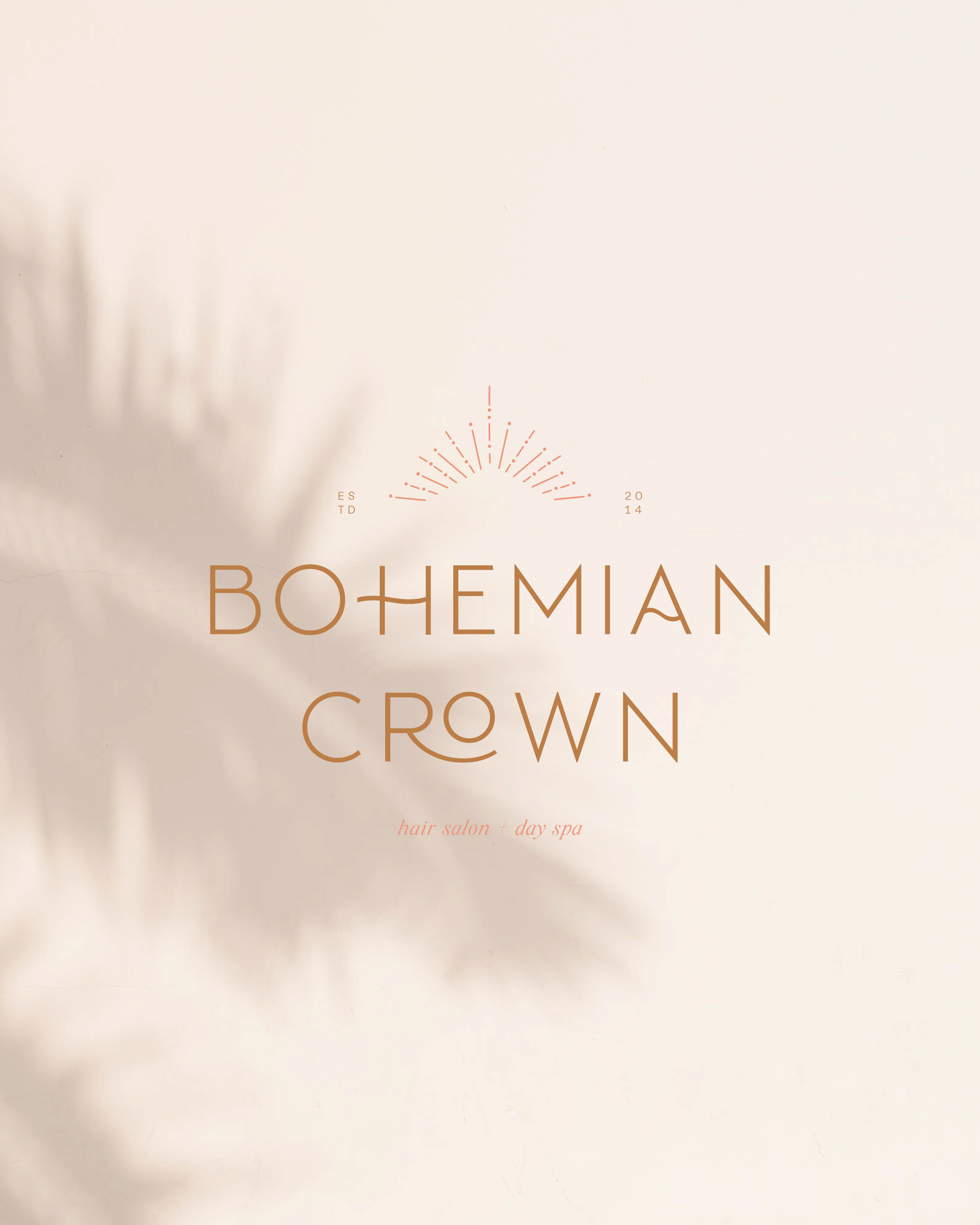 Example of Bohemian Style Logo for Hair Salon