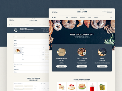 Online ordering for restaurant baigel delicious delivery design ecommerce figma food landing design london shop ui uk user experience web