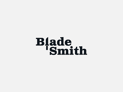 Blade Smith blade smith blades brand design branding creative design creative designer creative logo custom logo design custom type knife logo logo design logo design concept logo designer logotype semantic typography smith typography