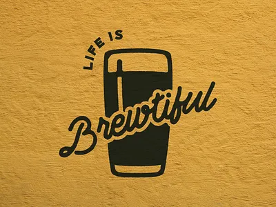 Life is Brewtiful apparel apparel design graphic design