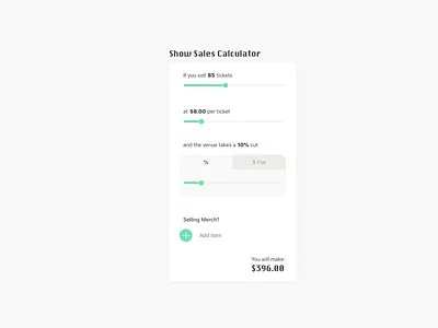 Calculator - Daily UI 4/100 $ calculator calculator ui dailyui dailyuichallenge light money slider