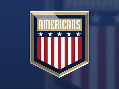 Americans Shield america logo logo design sports sports logo usa